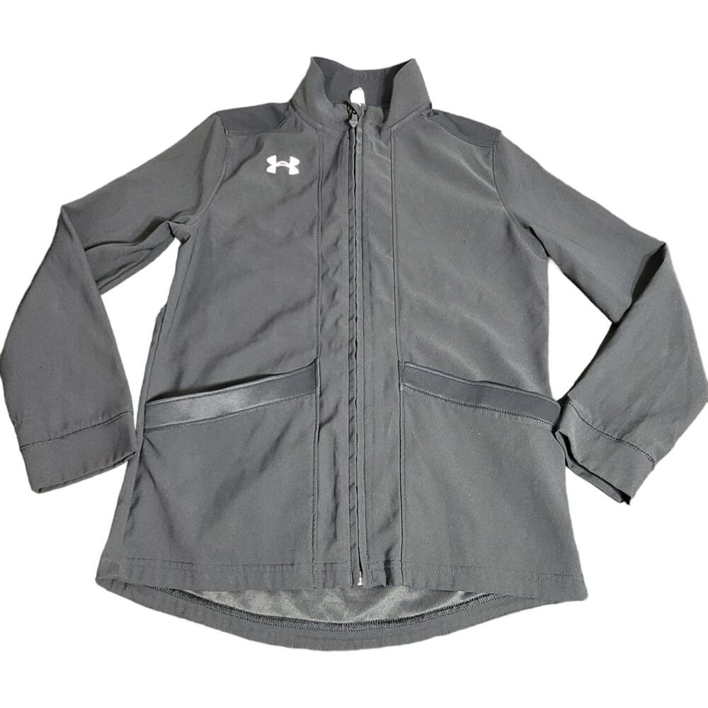 Under Armour Girls Youth‎ Small Polyester Blend Jacket Black B58